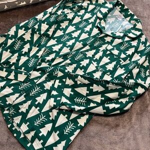 Adult Holiday Flannel Pajama Top - Size Large